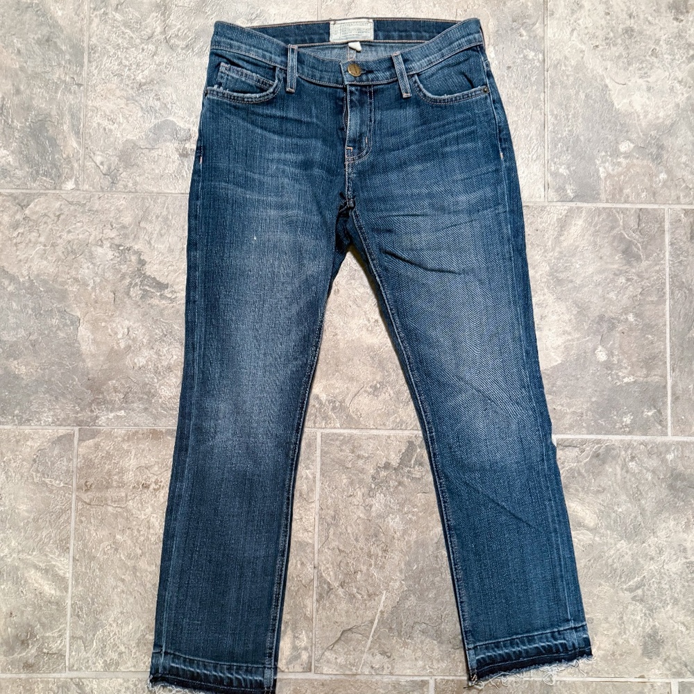 Current/Elliott Straight Leg Ankle Jeans — Size 24